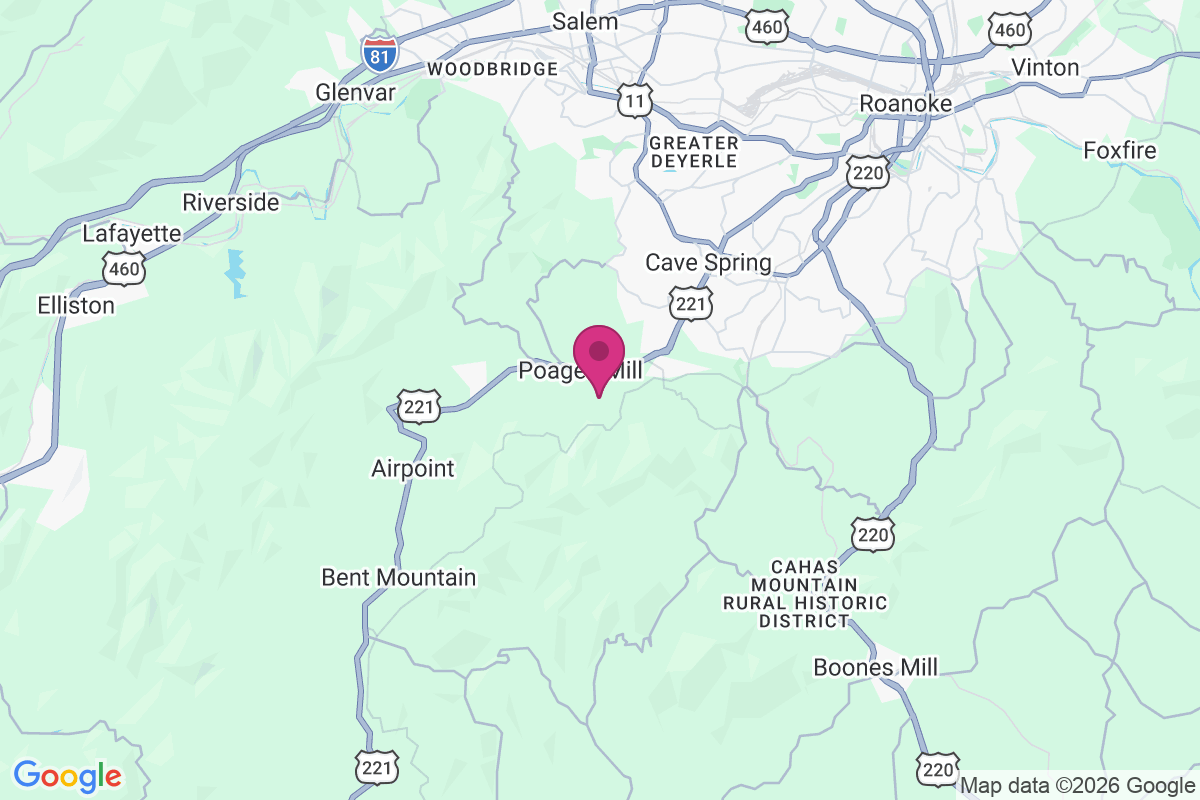 Poages Mill map