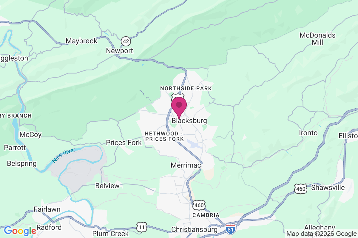 Blacksburg map