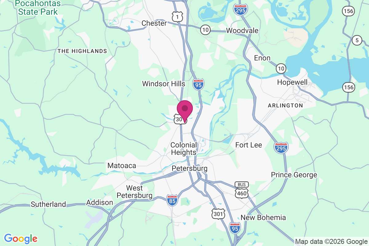 Colonial Heights map