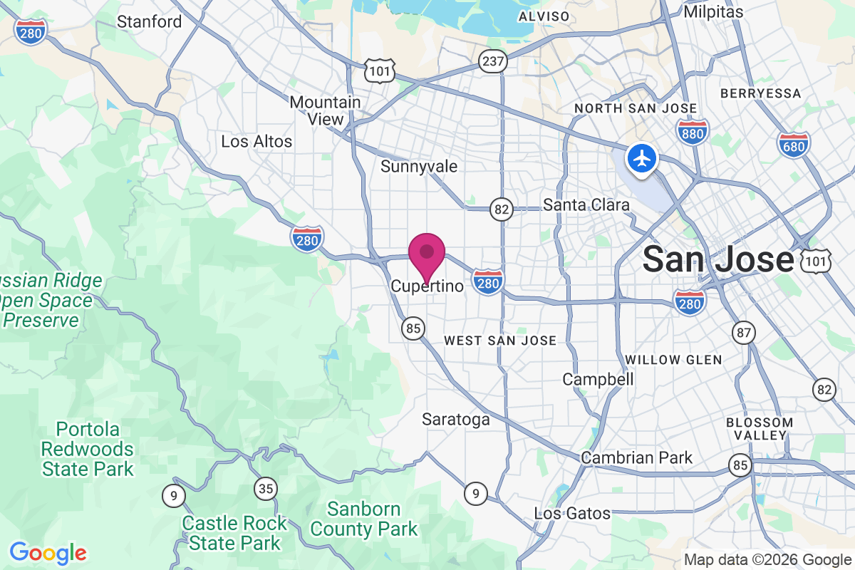 Cupertino map