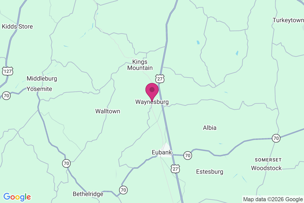 Waynesburg map