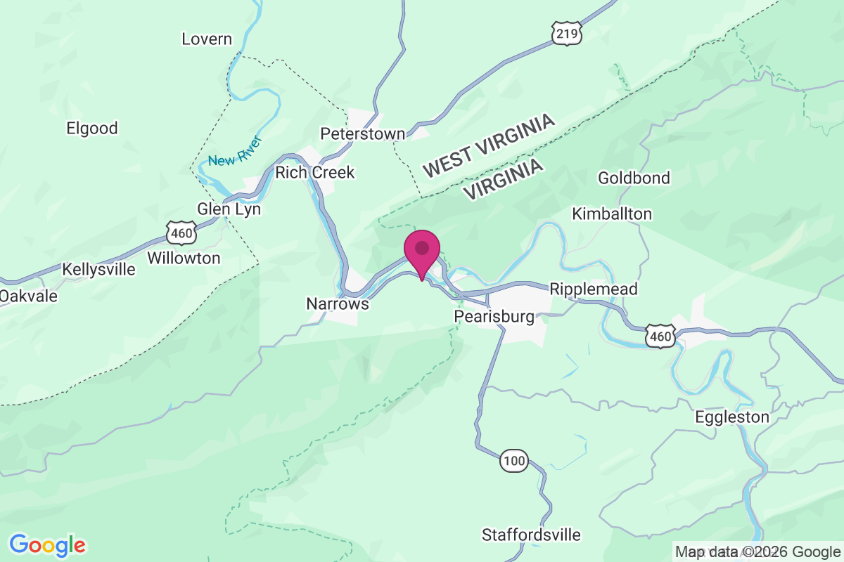 North Pearisburg map