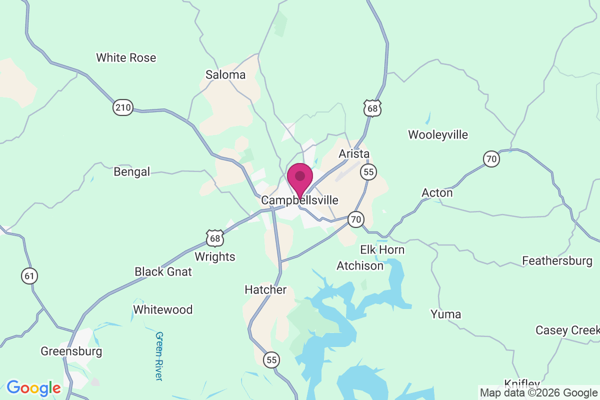 Campbellsville map
