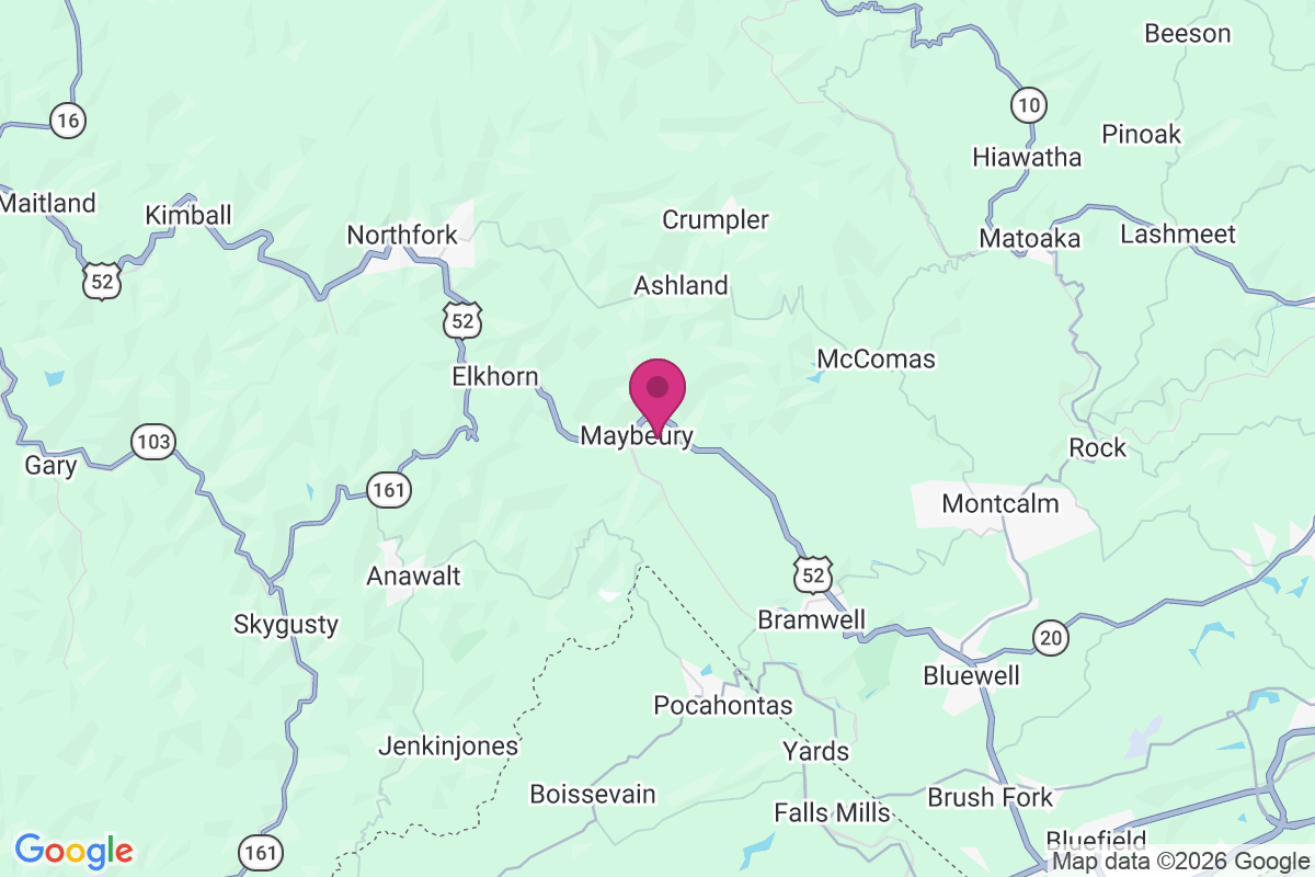 Maybeury map