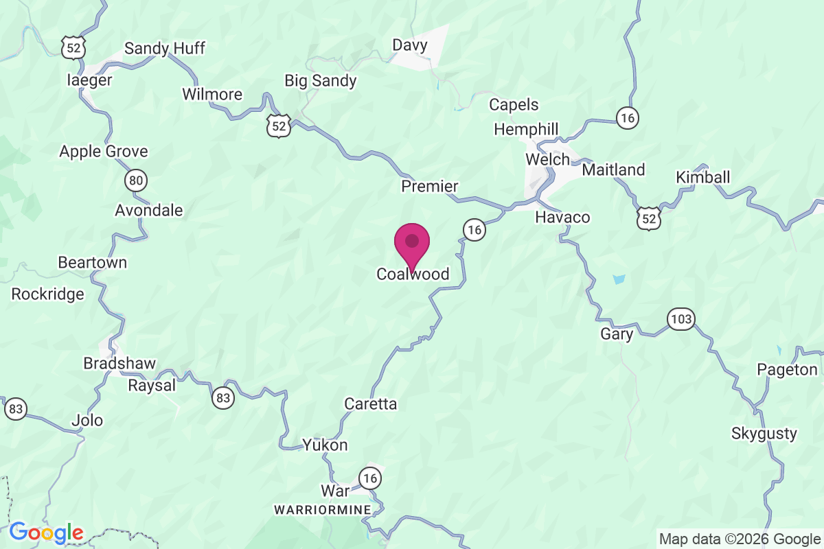 Coalwood map