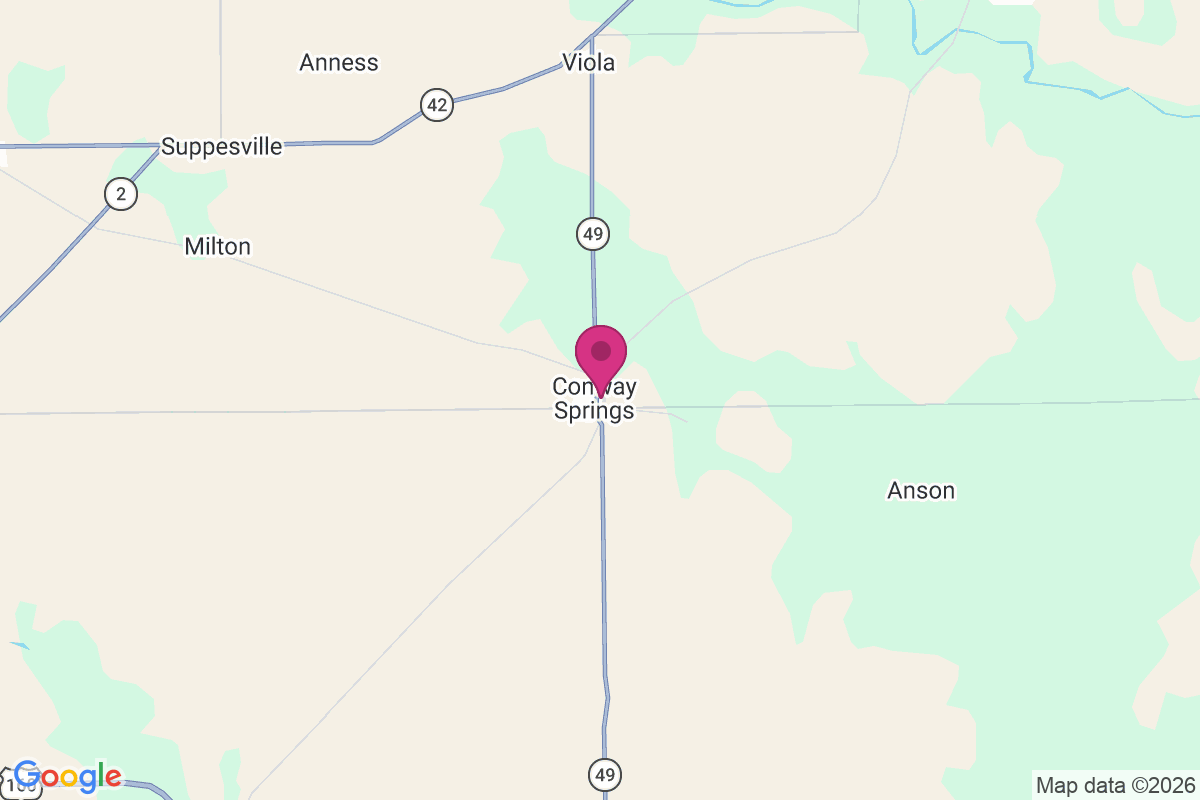 Conway Springs map
