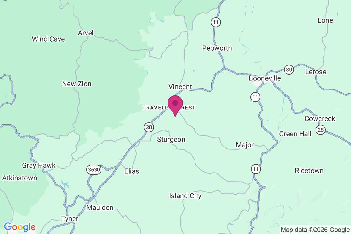 Travellers Rest map