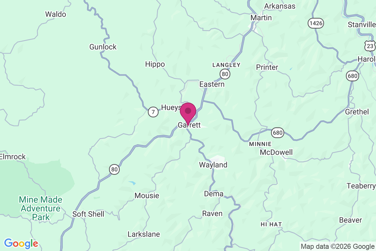 Hueysville map