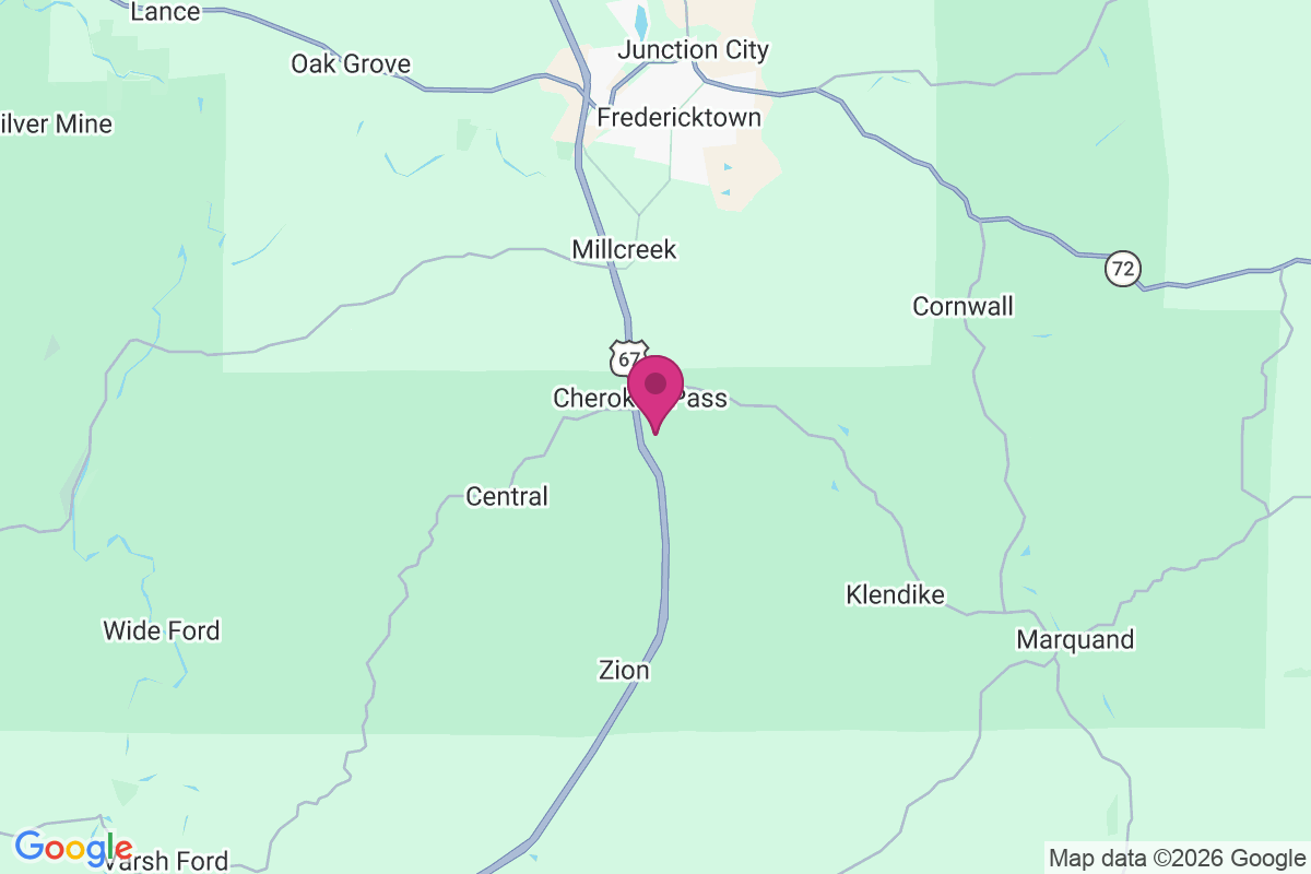 Cherokee Pass map