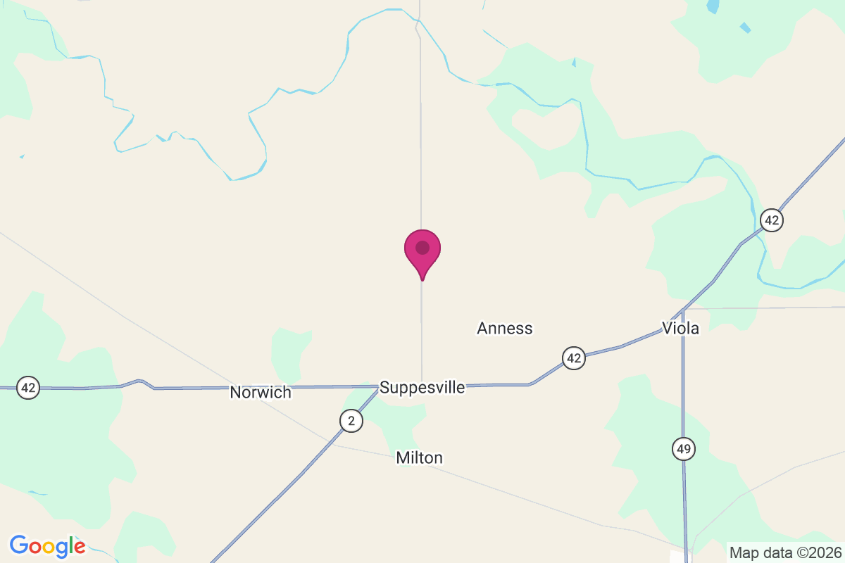 Suppesville map