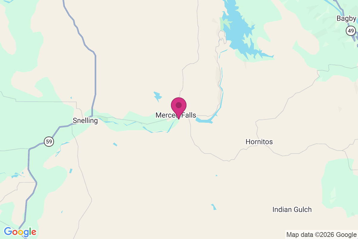 Merced Falls map