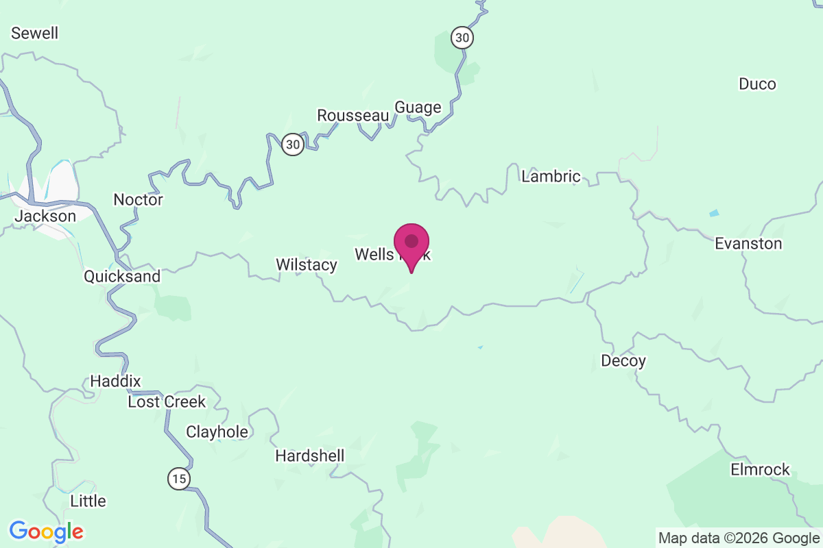 Wells Fork map