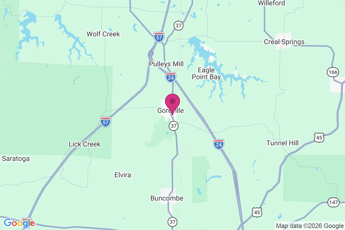 Goreville map