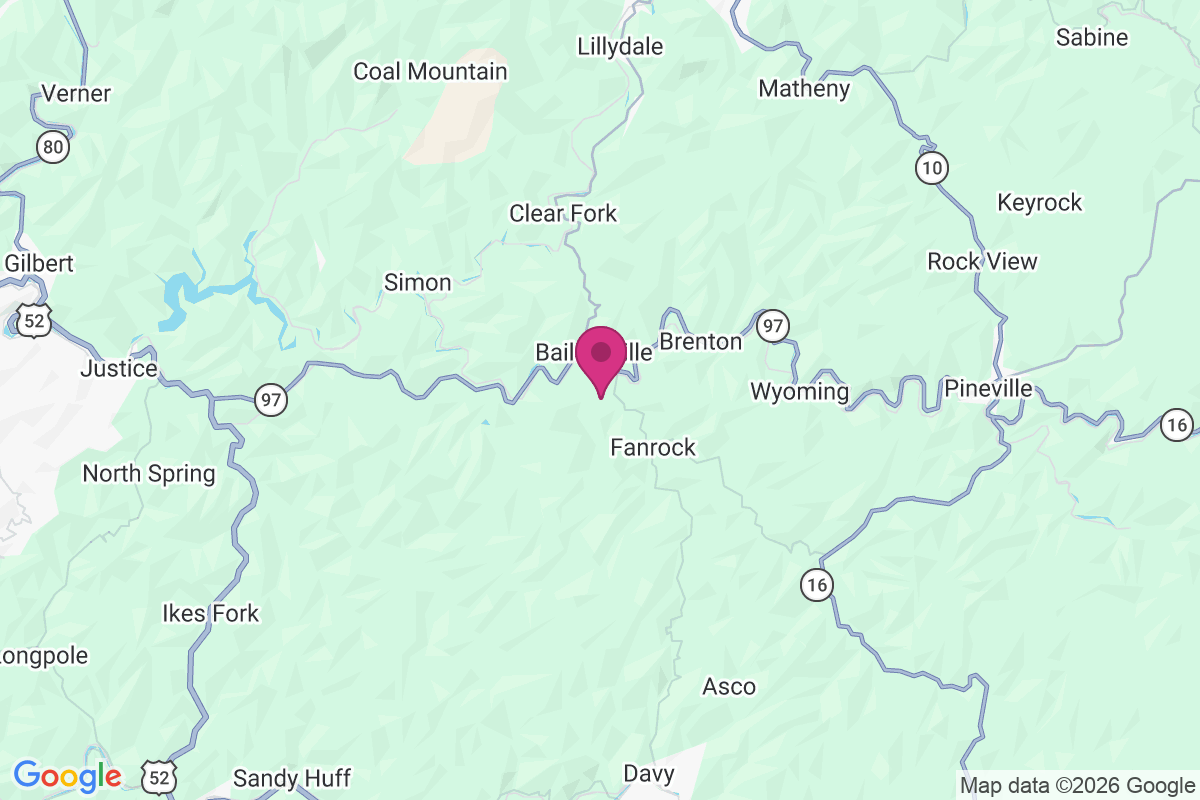 Baileysville map