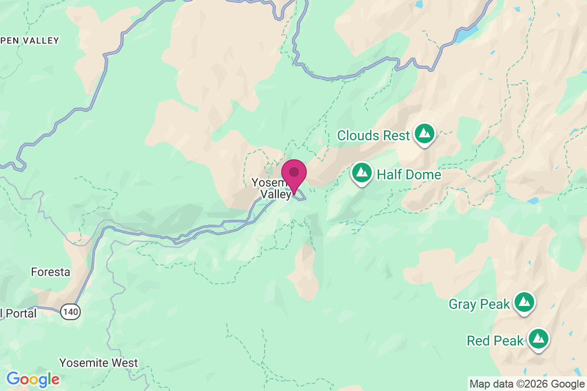 Yosemite National Park map