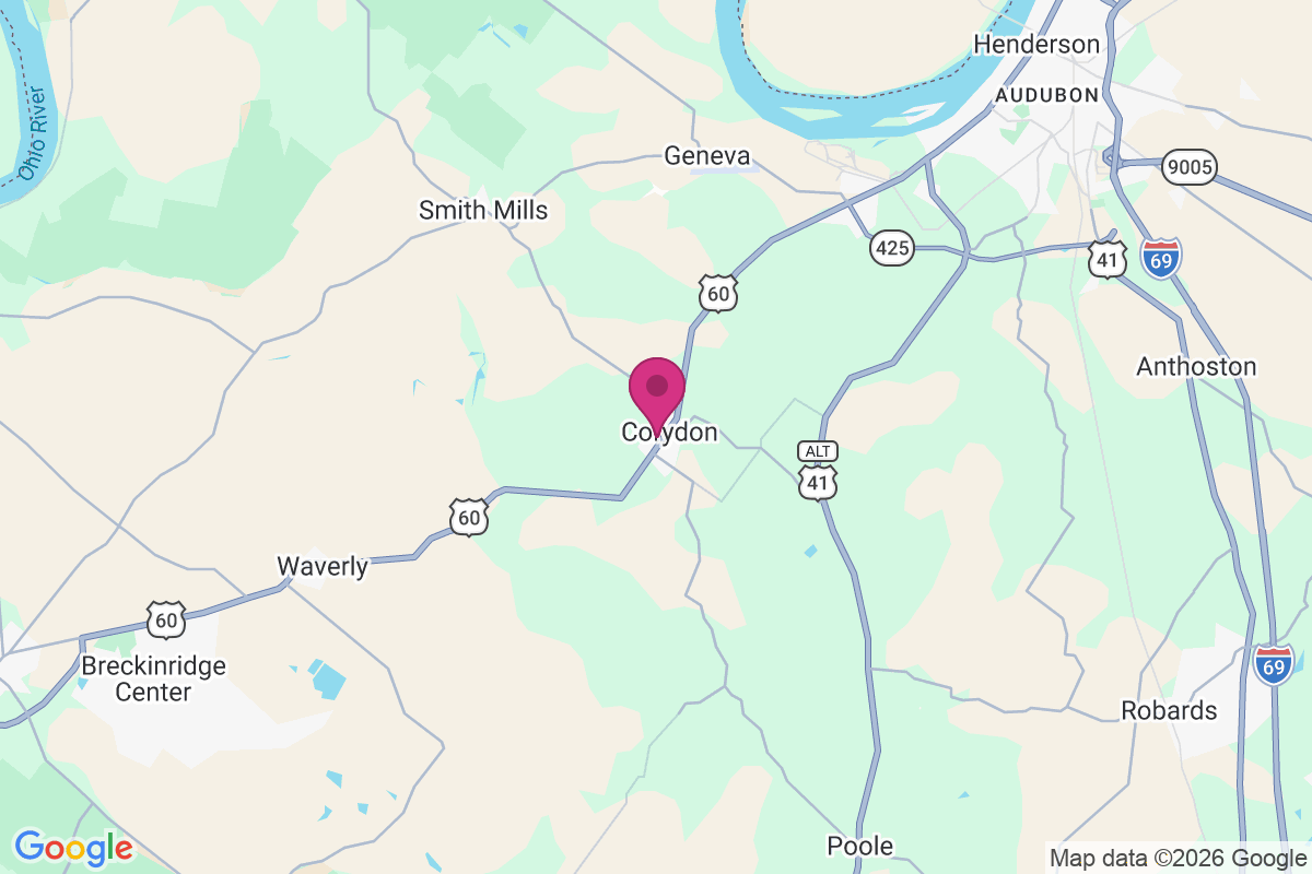Corydon map