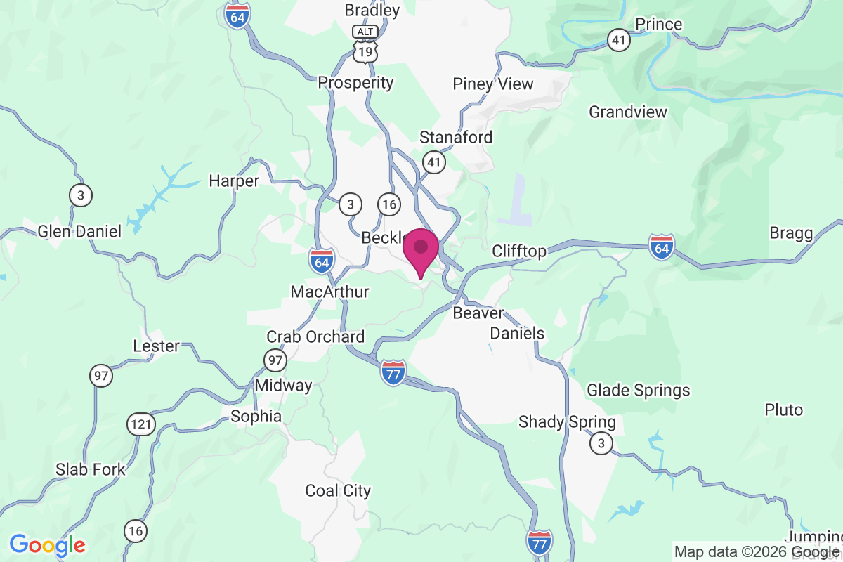 East Beckley map