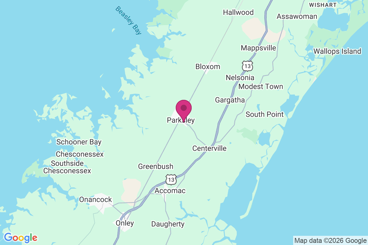 Parksley map
