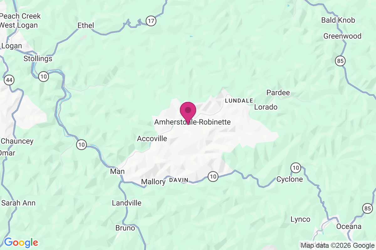 Amherstdale map