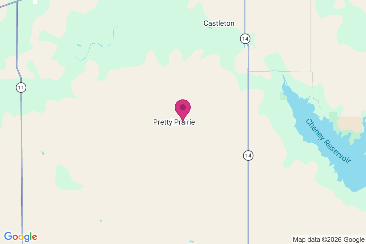 Pretty Prairie map