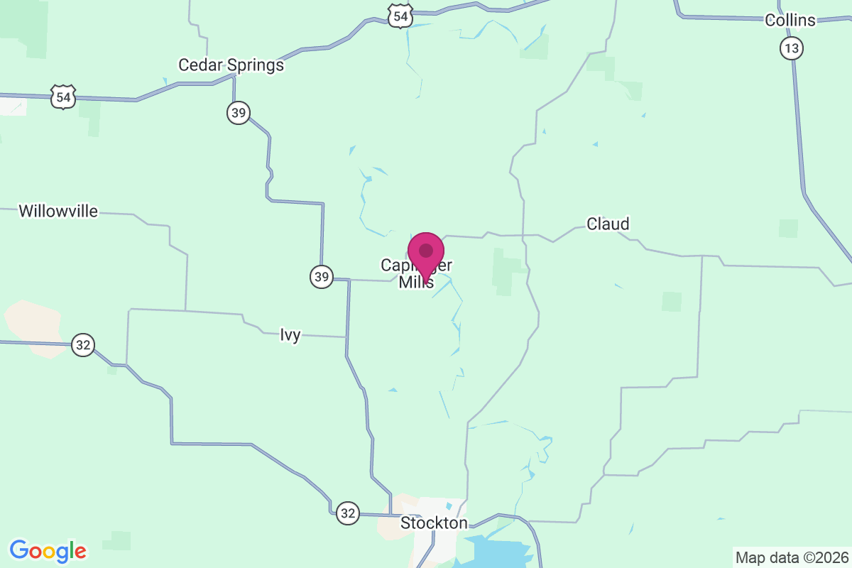 Caplinger Mills map