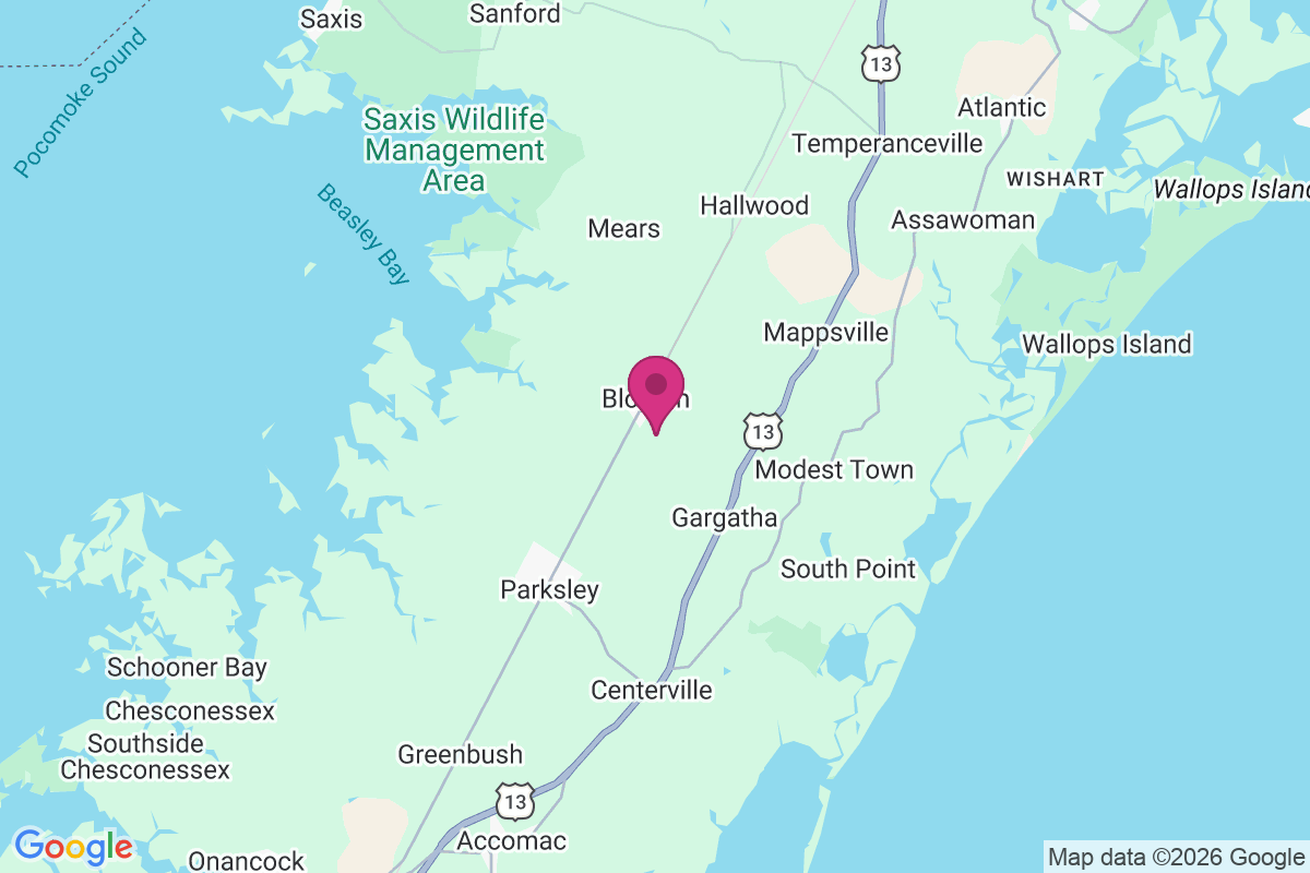 Bloxom map