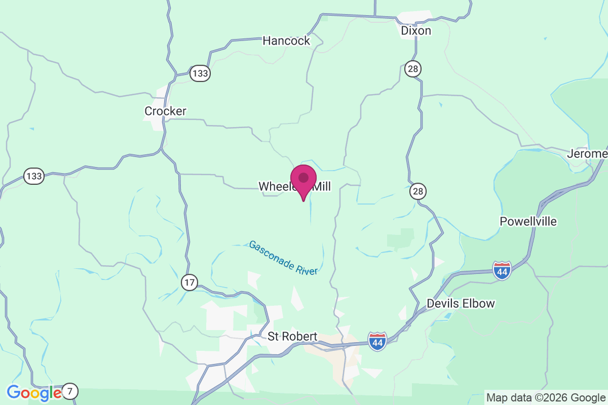Wheelers Mill map