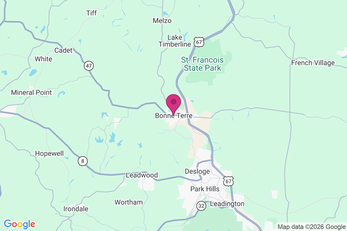 Bonne Terre map