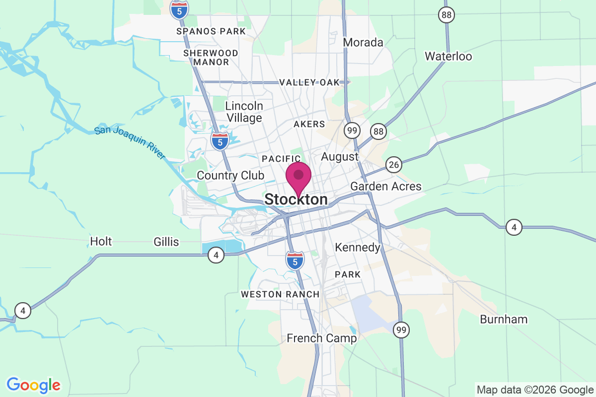 Stockton map