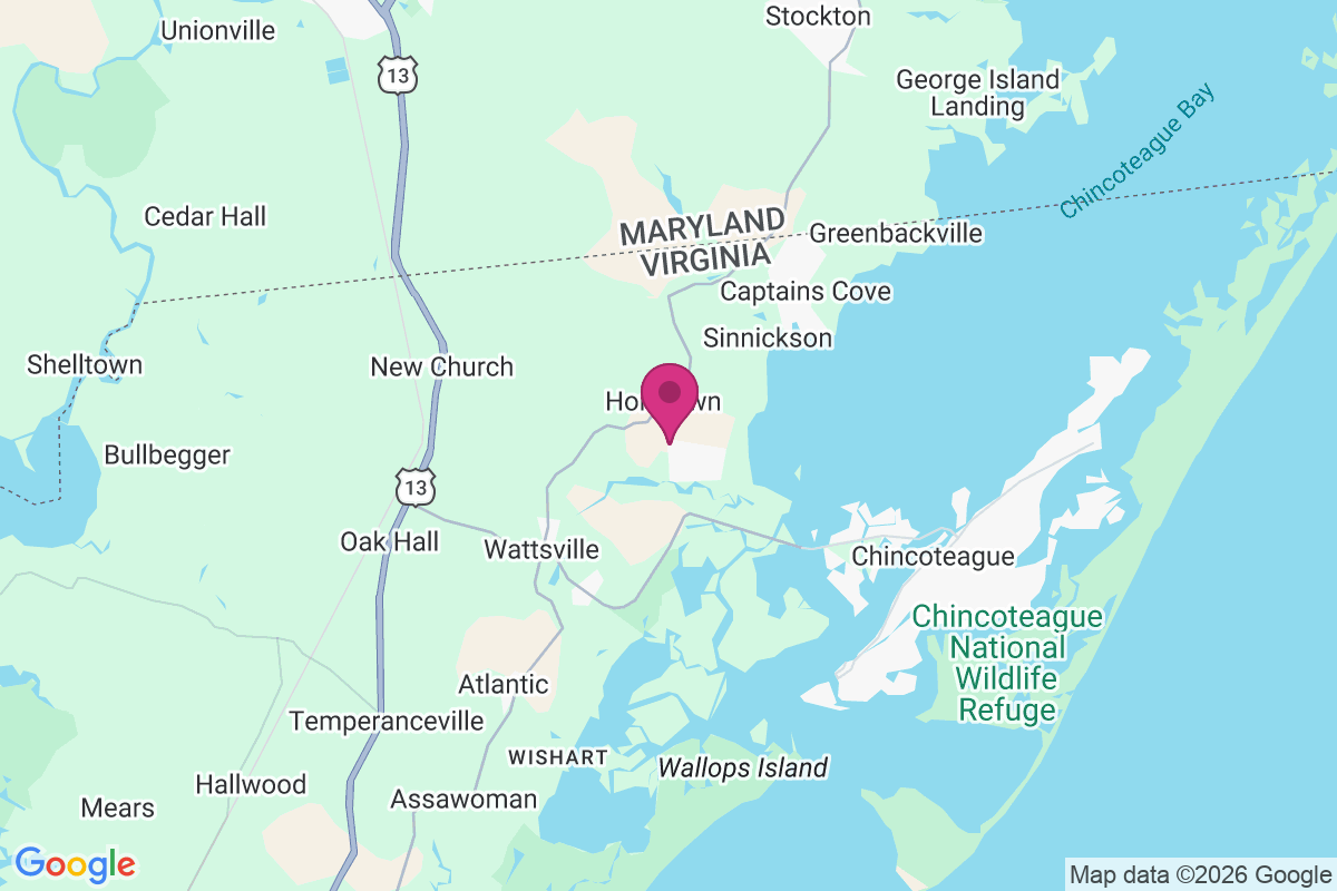 Horntown map