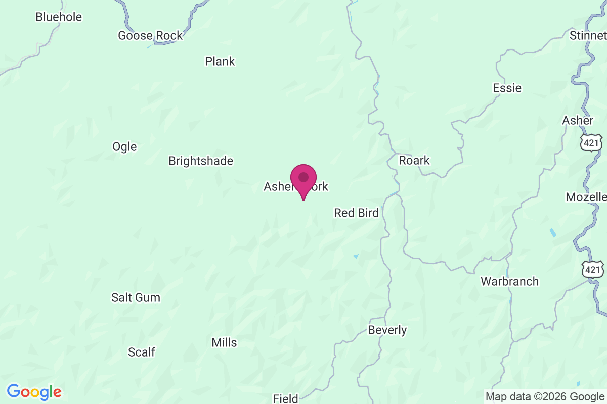 Ashers Fork map