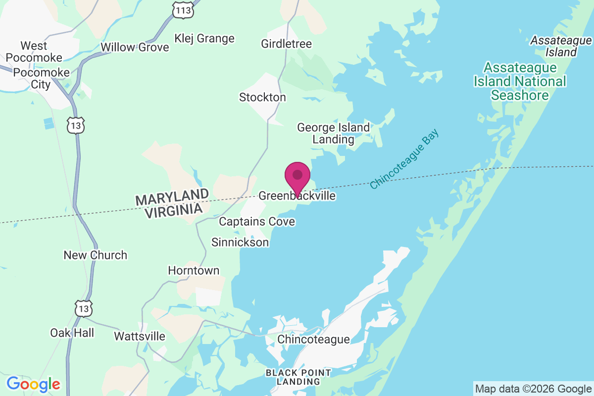 Greenbackville map