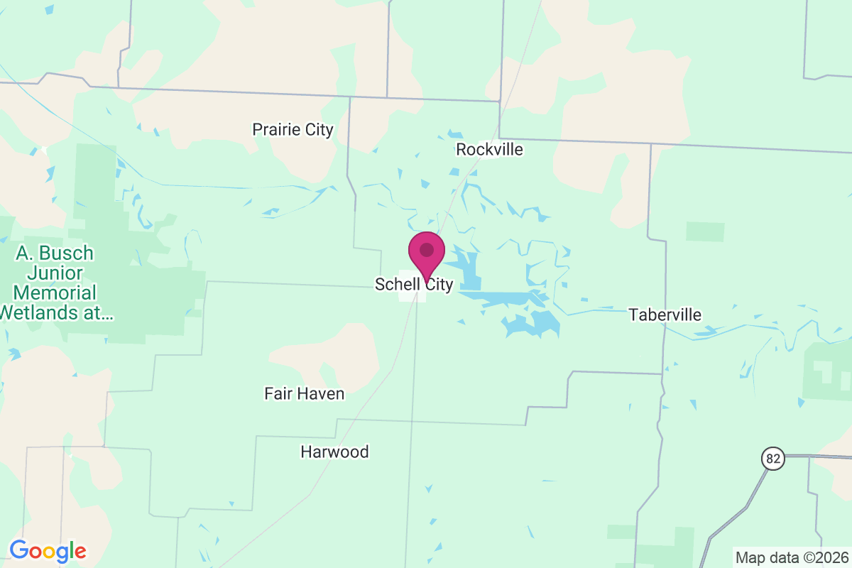 Schell City map