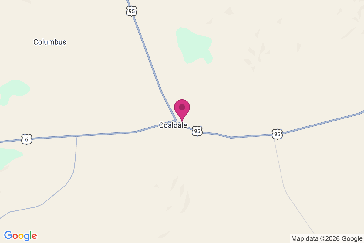Coaldale Junction map
