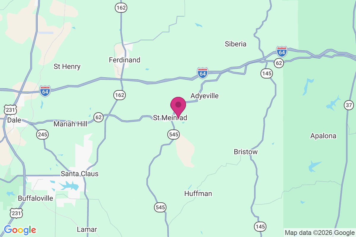 Saint Meinrad map