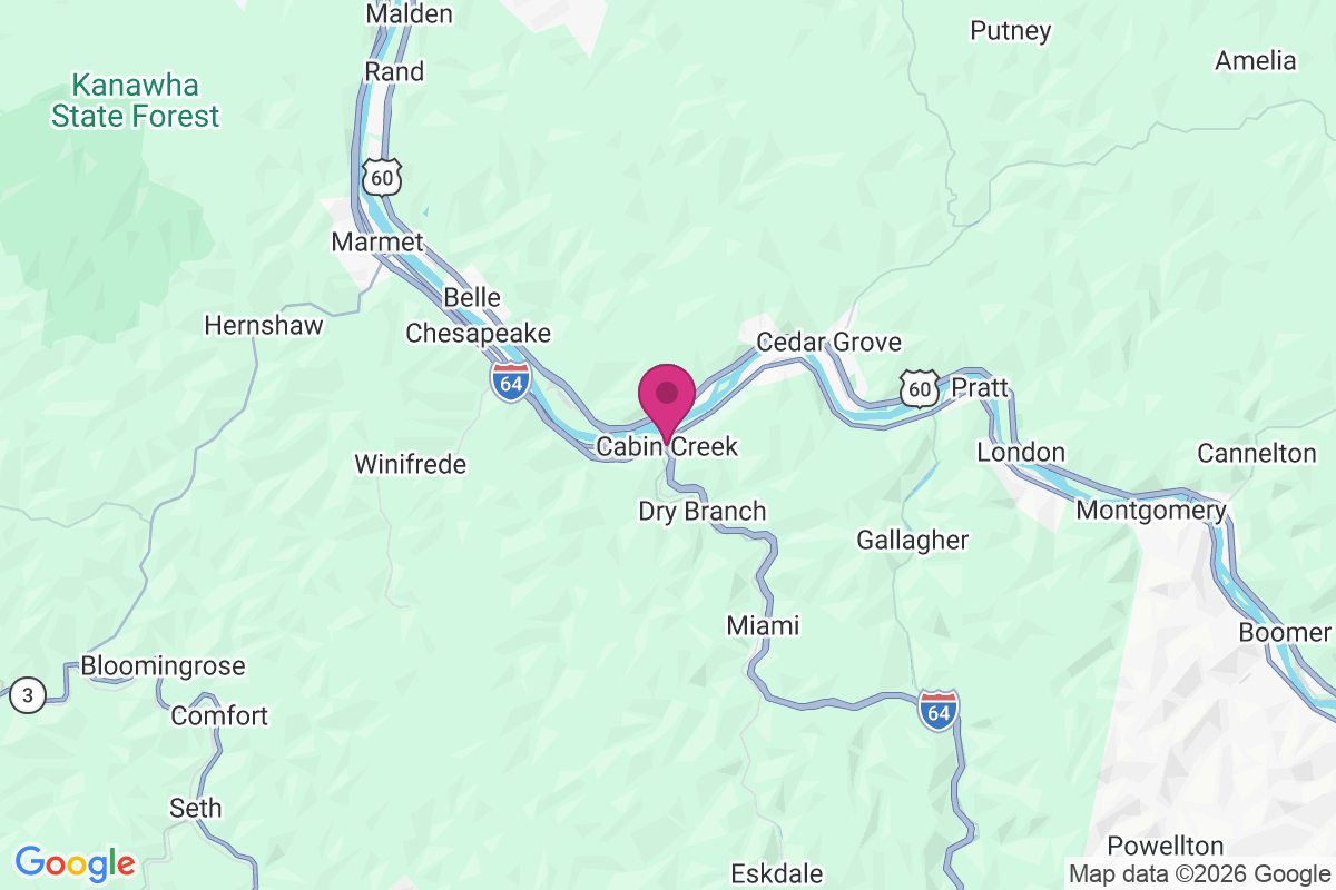 Cabin Creek map