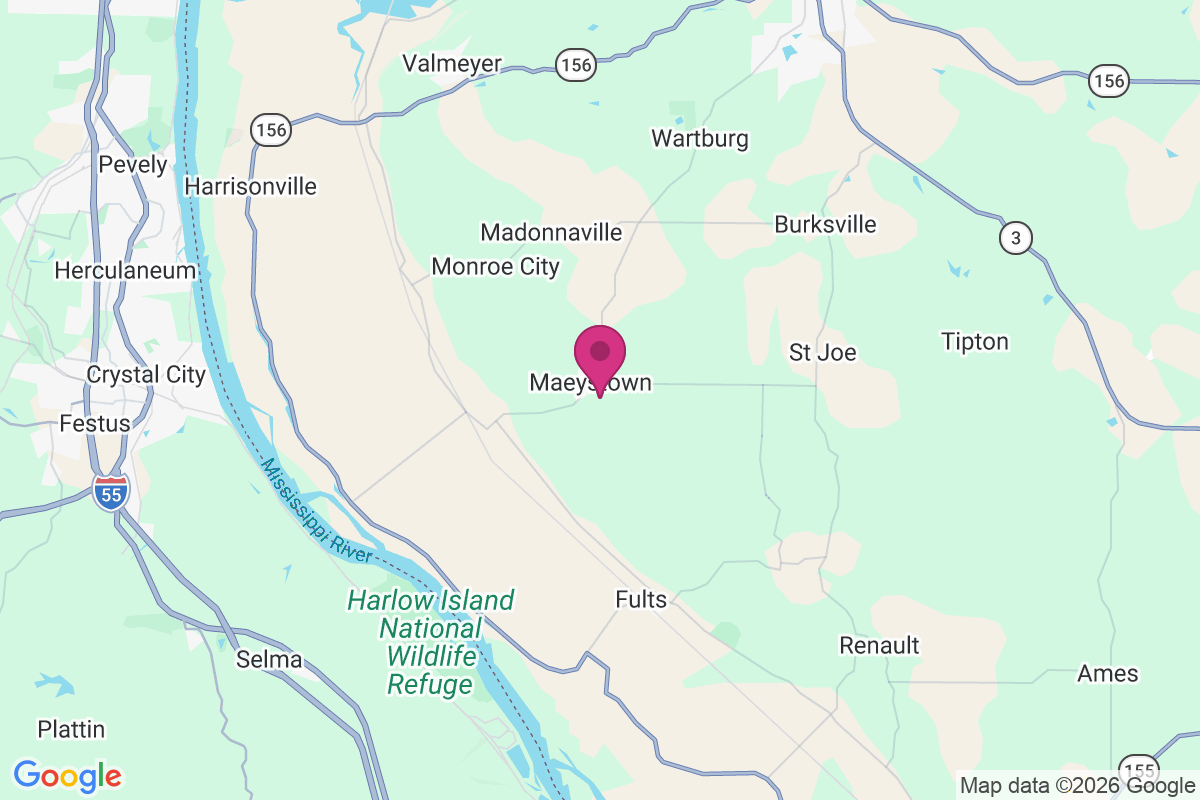 Maeystown map