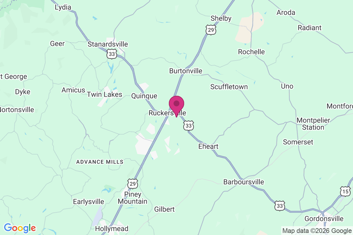 Ruckersville map