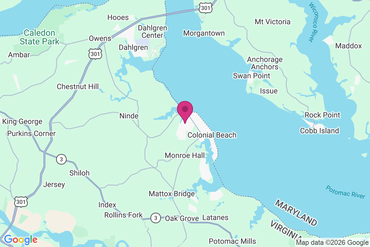 Colonial Beach map
