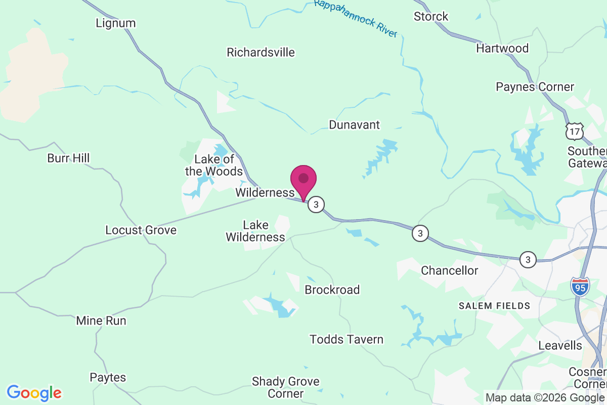 Wilderness Corner map