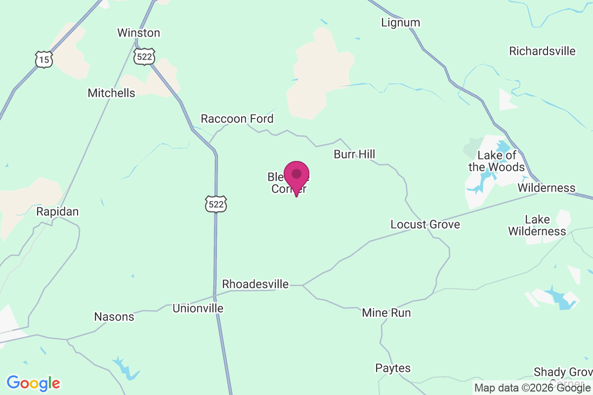 Bledsoe Corner map