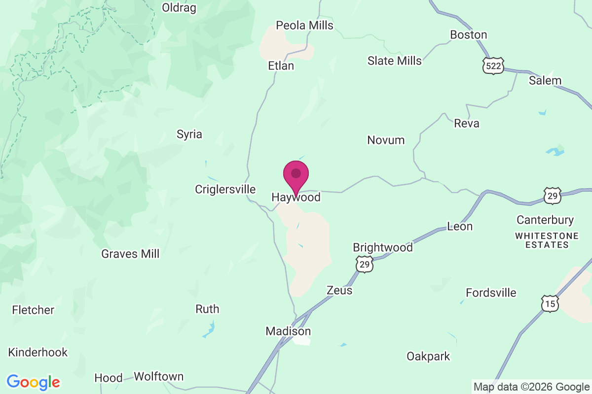Haywood map