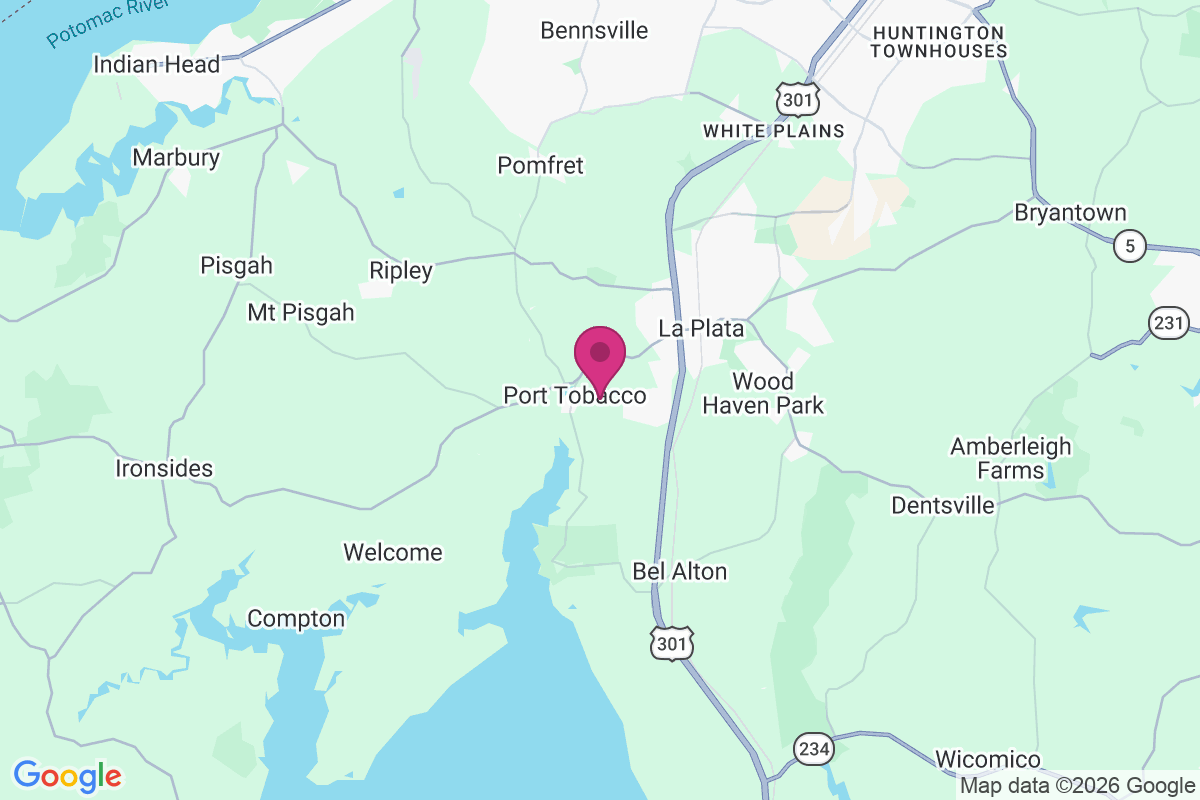 Port Tobacco map