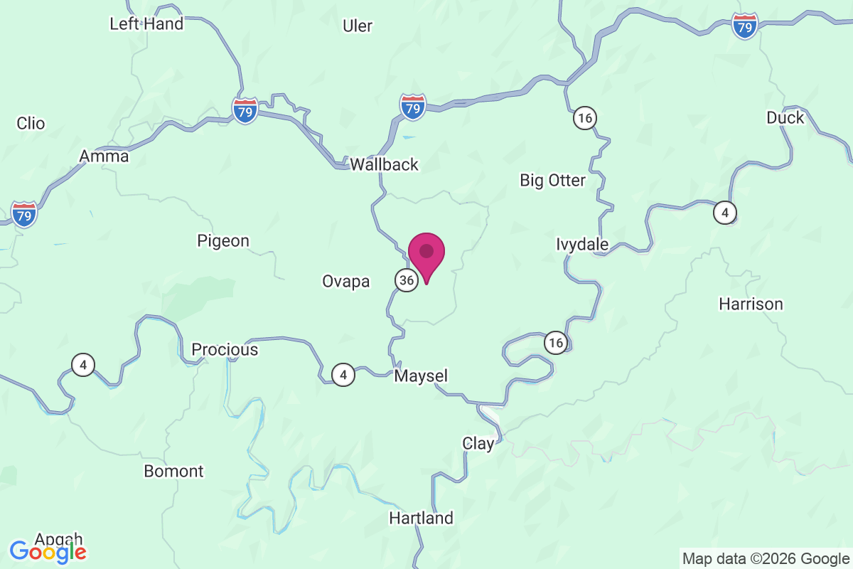 Valley Fork map