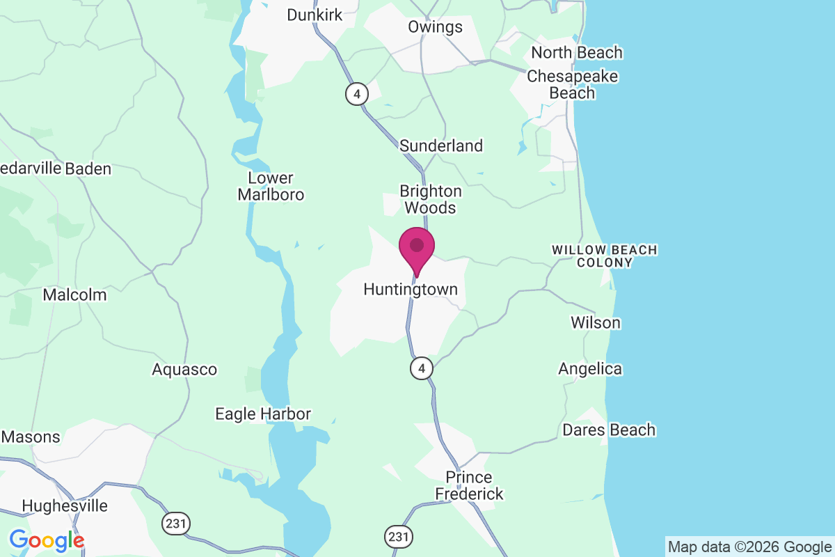 Huntingtown Town Center map