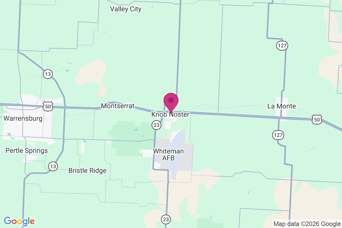 Whiteman Air Force Base map