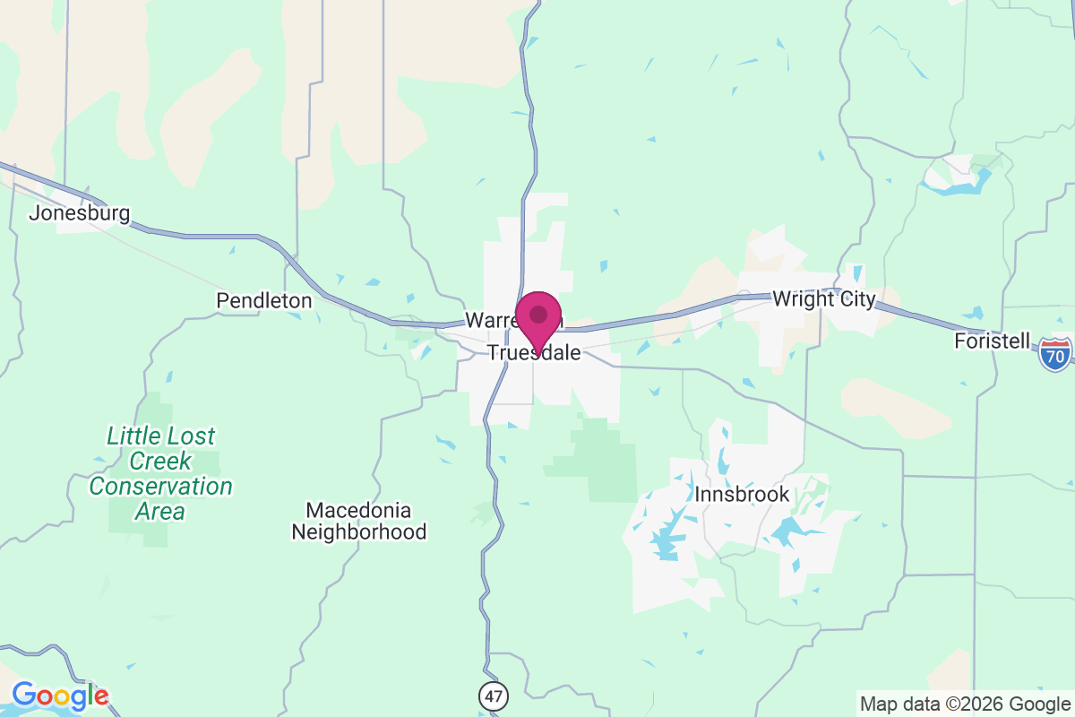 Truesdale map