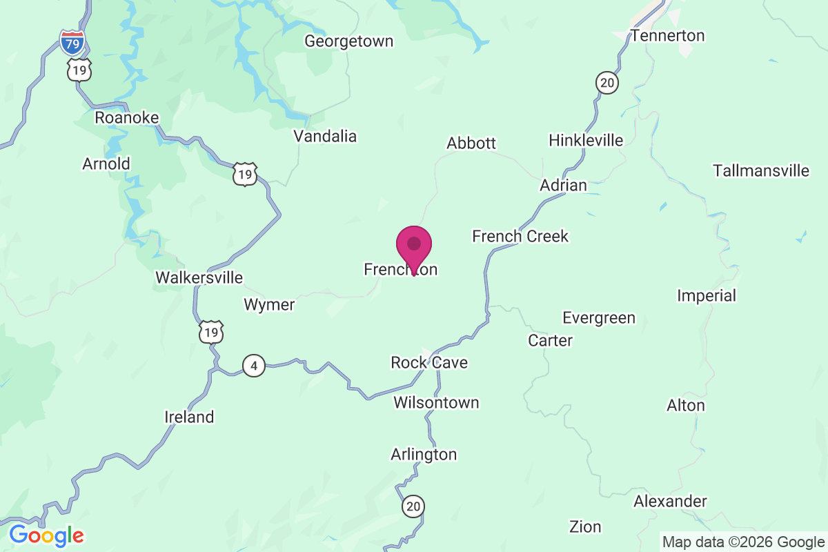 Frenchton map