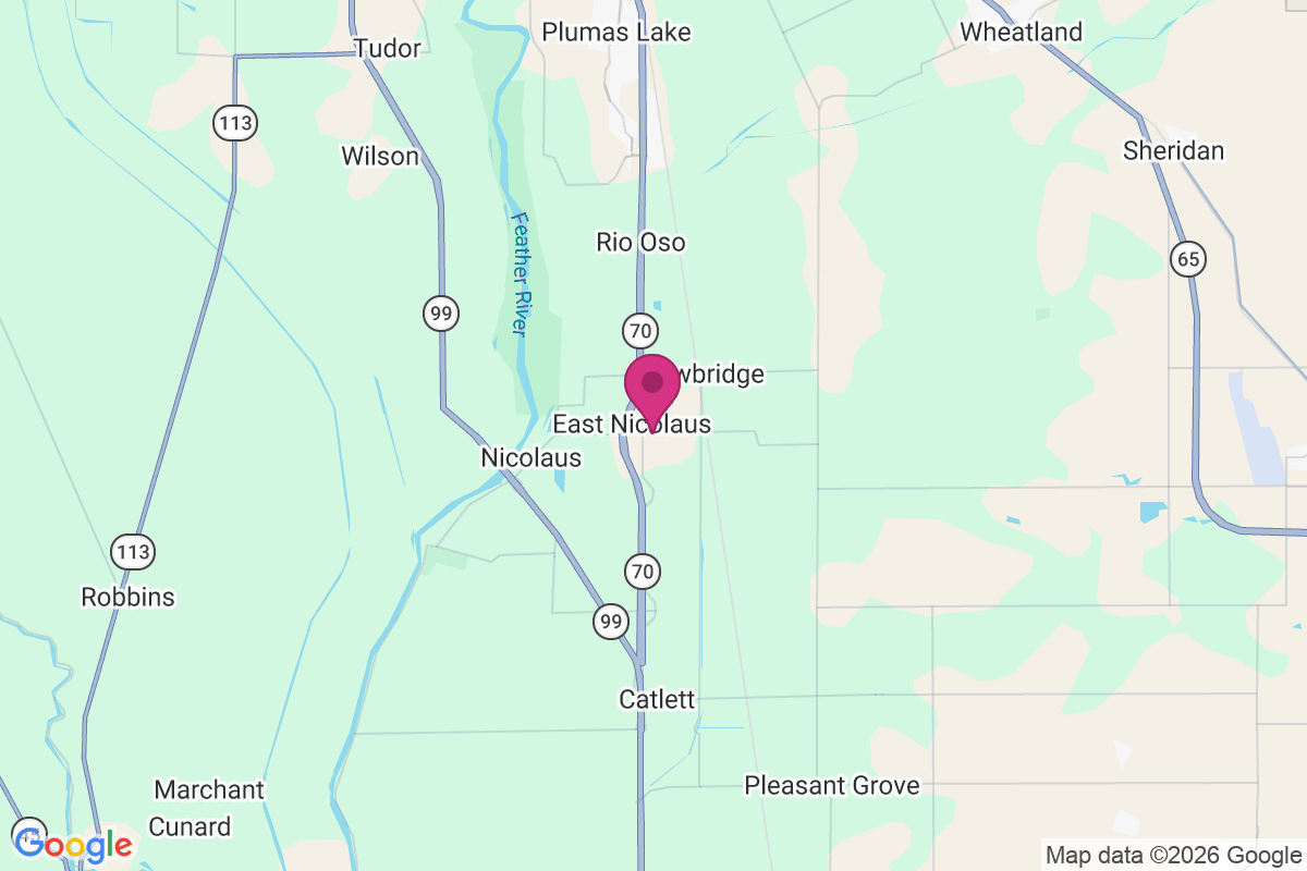 East Nicolaus map