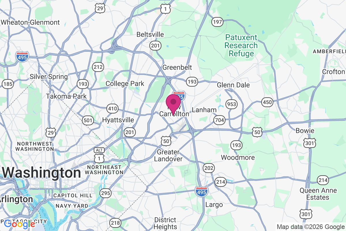 New Carrollton map